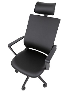 Офисное кресло CHAIRMAN 545, экокожа, черный